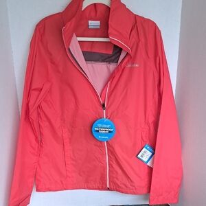 NWT COLUMBIA womens Size L waterproof Hooded Shell Jacket